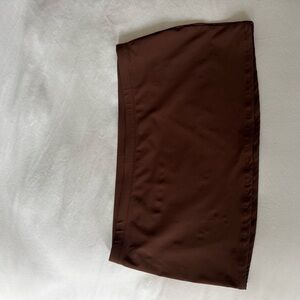 SKIMS Brown Swim Skirt Mini